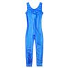 Yruioon Kids Girls Sleeveless Tank Unitards One Piece Metallic Full Bodysuit for Ballet Dance Gymnastics Blue 13-14 Years view 3