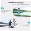 Kisangel 1Pc Lightweight Nylon Water Bottle Carrier Bag with Shoulder Strap and Buckle Portable Protective Pouch for Outdoor Hiking Camping and Trekking view 3