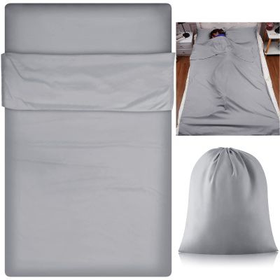 Irenare Self Tan Sleep Sack Reusable Lightweight Tanning Cover, Silver Gray