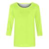 3/4 Length Sleeve Womens Tops Cute Summer Crewneck Shirts Casual Floral Print Trendy Blouses Comfy Loose T-Shirts view 4