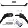 Bike Lock Cable, Bicycle Lock, Bike Locks Heavy Duty Anti Theft, Combination Cable Lock for Outdoor Equipment, Black (1Ps, 2Ft, Reset Combo) view 4