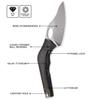 Cavol Knife Amuse-C04 Thumb Hole Knife,3.85" M390 Steel Blade Stonewashed,6AL4V Titanium Handle,Frame Lock Folding,Titanium Pocket Clip(Bronze) view 2