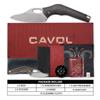 Cavol Knife Amuse-C04 Thumb Hole Knife,3.85" M390 Steel Blade Stonewashed,6AL4V Titanium Handle,Frame Lock Folding,Titanium Pocket Clip(Bronze) view 4