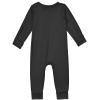 Aablexema Baby Footless Pajamas Zipper with Mitten, Rayon from Bamboo, Infant Long Sleeve Romper Pjs(Dark Grey,Newborn) view 3
