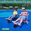 Gotrax Hoverboard Attachment with Rear Shock Absorption, Hoverboard Go Kart(BLA) view 2