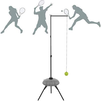 Tennis Training Device, Portable Tennis Training Auxiliary Equipment with Adjustable Height, Tennis Training System for Various Scenes Indoor and Outdoor Practice