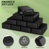 20 Pcs Foam EVA Yoga Blocks Lightweight Non-Slip Supportive Foam Blocks Yoga Prop Accessories for Pilates, Stretching and Meditation, Men and Women Yogi (Black) view 4