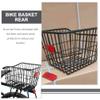 1 Set Metal Bicycle Basket Rear Bike Basket Large Capacity for Cycling Accessory view 3
