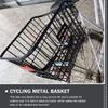 1 Set Metal Bicycle Basket Rear Bike Basket Large Capacity for Cycling Accessory view 4