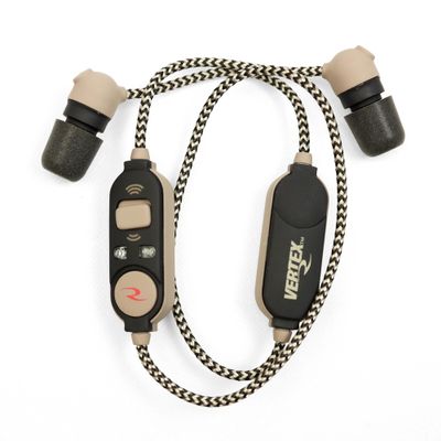 Radians VXAC40 Vertex Electronic Ear Buds 21 dB In The Ear Tan/Black, VX-AC40