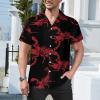 Red Scorpion Men's Short-Sleeve Shirt Regular-Fit Shirts Cuban Hawaiian Beach Top view 2