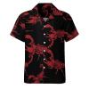 Red Scorpion Men's Short-Sleeve Shirt Regular-Fit Shirts Cuban Hawaiian Beach Top view 4