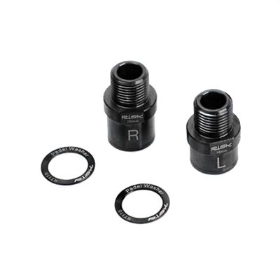 KIEVODE Titanium Bike Pedal Extenders - 16/20mm Hollow Foot Pedal Extenders with Washers for 9/16 inch Threaded Pedals - Fits MTB, BMX, Road, and Street Bicycles, SPD and MT Pedals (16mm)