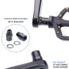 KIEVODE Titanium Bike Pedal Extenders - 16/20mm Hollow Foot Pedal Extenders with Washers for 9/16 inch Threaded Pedals - Fits MTB, BMX, Road, and Street Bicycles, SPD and MT Pedals (16mm) view 2