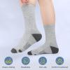 Felicigeely Athletic Crew Socks Cushion Running Socks Performance Breathable Sports Socks for Men (US, Numeric, 12, 14, Regular, Regular, Grey) view 3