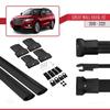 accessorypart Compatible with Great Wall Haval H2 2019-2021 Fly Model Car Roof Rack Cross Bar Black Aluminium 2 Bars view 4