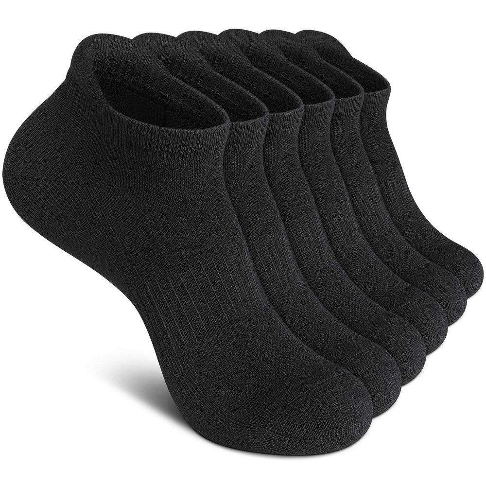 Felicigeely Athletic Running Ankle Socks Cushioned Low Cut Men Women 6 Pack