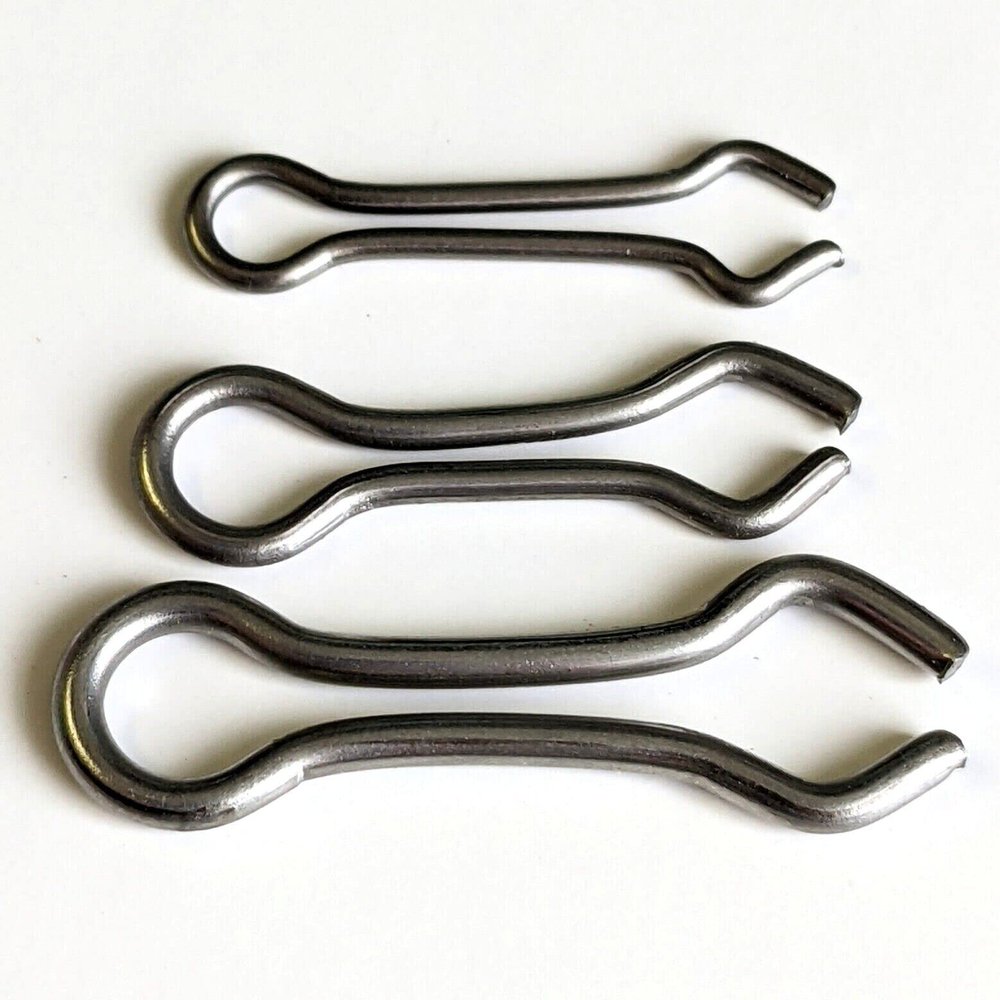 100 "Long Stainless Eyelet Eyes Steel Lead Sinker Weight #1 Long Do-It Molds