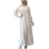 2023 Women Islamic Robe Dresses Ladies Muslim National Abaya Dress Loose Fit Solid Long Sleeve Jilbab Prayer Clothes view 1