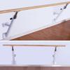Ballet Barre Wall Mounted Fixed Ballet Barre, Steel Rods and Wooden Handle Extension Rods, Adjustable Height 80-120cm (Size : 2M/6.6FT) view 3
