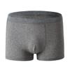 JEsilunmaMY Plus Size Mid Waist Boxer Briefs for Men Stretch Cotton Moisture-Wicking Underwear Soft Comfortable Pouch Trunks (Grey30-1PC,Large) view 1