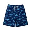 SUNDAY ROSE Boys Swim Trunks Beach Board Shorts Boys Bathing Suit Quick Dry Kids Swimwear Blue Shark Size6 view 1