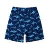 SUNDAY ROSE Boys Swim Trunks Beach Board Shorts Boys Bathing Suit Quick Dry Kids Swimwear Blue Shark Size6 view 3