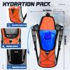 Buryeah 5 Pcs Hydration Backpack Pack with 5 Pcs 2L Water Bladder Lightweight Water Backpack with Hydration Bladder Hydration Backpack Hiking Backpack Water Rucksack Backpack Bladder Bag for Adults view 3