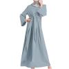 2023 Muslim Dresses for Women Ladies Long Sleeve Islamic Prayer Dress Full Cover Kaftan Abayas Dress National Robe view 1