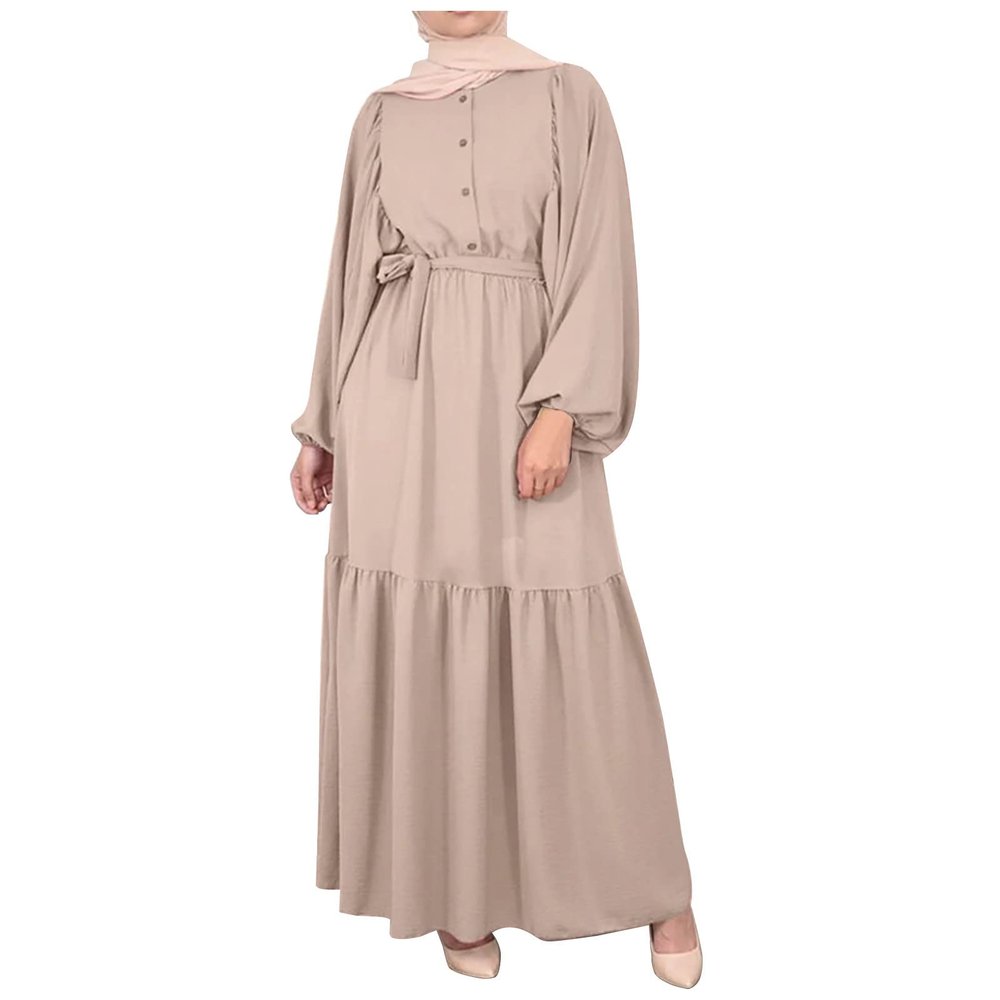 2023 Abayas Dress for Women Muslim Dress Ladies Full Cover Islamic National Robe Gown Long Sleeve Prayer Clothes