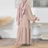2023 Abayas Dress for Women Muslim Dress Ladies Full Cover Islamic National Robe Gown Long Sleeve Prayer Clothes view 2