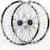 ZECHAO 26 27.5 29in Mountain Bike Wheelset,Thru Axle Disc Brake Bike Front Rear Wheels for 7-11 Speed Cassette Freewheel 2090g Wheelset (Color : Green, Size : 26inch) view 1