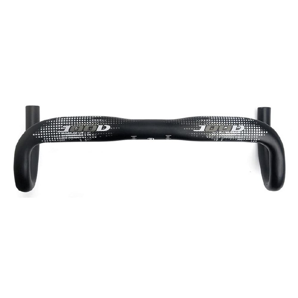HIMALO 31.8mm Road Bike Bent Handlebar 380mm/400mm/420mm/440mm Racing Handlebars Drop 125mm Reach 80mm Aluminium Alloy Bars (Color : White, Size : 380mm)