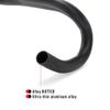 HIMALO 31.8mm Road Bike Bent Handlebar 380mm/400mm/420mm/440mm Racing Handlebars Drop 125mm Reach 80mm Aluminium Alloy Bars (Color : White, Size : 380mm) view 4