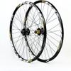 ZECHAO 26 27.5 29in Mountain Bike Wheelset,Thru Axle Disc Brake Bike Front Rear Wheels for 7-11 Speed Cassette Freewheel 2090g Wheelset (Color : Yellow, Size : 29inch) view 1
