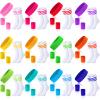 Hillban Sweatband and Stripe Sock Set Neno Wrist Sweat Band Sport Headband Wristband for Men Women 80s Party Accessories(12 Set,Neon Color) view 1