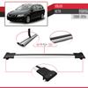 apline Compatible with Volvo XC70 (P3/P24) 2008-2016 Fly Model Car Roof Rack Cross Bar Gray Aluminium 2 Bars view 4