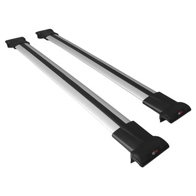 apline Compatible with Nissan Primera 3 (W12) Traveller 2002-2007 Fly Model Car Roof Rack Cross Bar Grey Aluminium 2 Bars