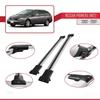 apline Compatible with Nissan Primera 3 (W12) Traveller 2002-2007 Fly Model Car Roof Rack Cross Bar Grey Aluminium 2 Bars view 4