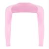 Moily Womens Lightweight Cropped Tops Athletic Workout Athletic Yoga Gym Crop Tops Swim Cover Up Sleeves Pink One Size view 1