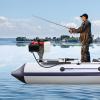 4 Stroke Outboard Motor, 4HP 1.6KW Air Cooling Outboard Fishing Boat Engine Heavy Duty Gasoline Marine Boat Motor for Inflatable Boat Kayak Canoe Sailboat view 4