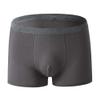 JEsilunmaMY Plus Size Mid Waist Boxer Briefs for Men Stretch Cotton Moisture-Wicking Underwear Soft Comfortable Pouch Trunks (Grey20-1PC,3X-Large) view 1