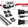 Compatible with SsangYong Tivoli XLV 2015-2025 Fly Model Car Roof Rack Cross Bar Grey Aluminium 2 Bars view 4