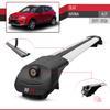 apline Compatible with Seat Arona (KJ7) 2017-2026 ACE-1 Car Roof Rack Cross Bar Grey Aluminium 2 Bars view 3