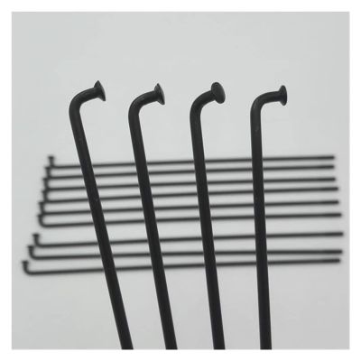 18 Pcs 12 G Dia 2.6 Mm Dia Cylinder Black 45# Carbon Steel E-Bike Spokes (Color : 161mm)