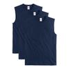 Hanes Men's Essentials Midweight T Pack, Cotton Muscle Tank Shirts, 3-Pack, Athletic Navy view 1