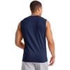 Hanes Men's Essentials Midweight T Pack, Cotton Muscle Tank Shirts, 3-Pack, Athletic Navy view 3