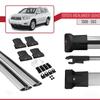 apline Compatible with Toyota Corolla Verso 2 (AR10) 2004-2010 Fly Model Car Roof Rack Cross Bar Gray Aluminium 2 Bars view 4