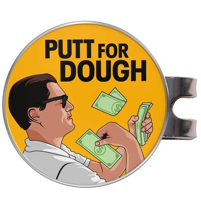 Shanker Golf Ball Marker - Putt for Dough Funny Golf Ball Marker & Hat Clip - Funny Golf Accessories - Parody Magnetic Golf Ball Marker - Golf Ball Marker Tool - The Perfect Funny Golf Gift for Men