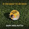 Shanker Golf Ball Marker - Putt for Dough Funny Golf Ball Marker & Hat Clip - Funny Golf Accessories - Parody Magnetic Golf Ball Marker - Golf Ball Marker Tool - The Perfect Funny Golf Gift for Men view 2